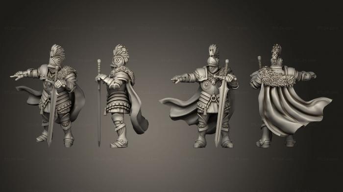 Military figurines (Cae Knight Pointing, STKW_3995) 3D models for cnc