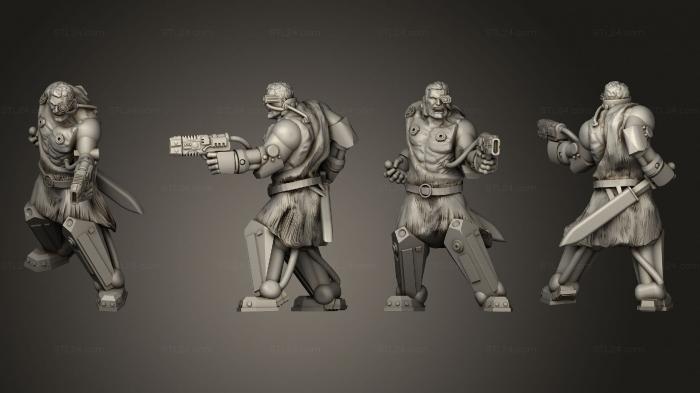 Military figurines (Caesar Martineus Unarmored, STKW_3997) 3D models for cnc