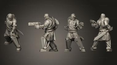 Military figurines Caesar Martineus Unarmored 3d model