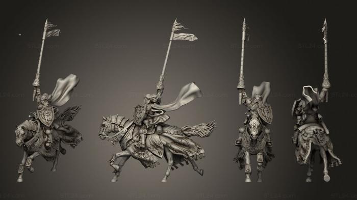 Military figurines (Calix Knight Captain Cloak 002, STKW_4003) 3D models for cnc