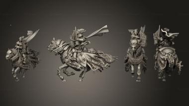 Military figurines Calix Knight Captain Cloak 003 3d model