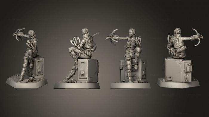 Military figurines (Callie, STKW_4021) 3D models for cnc