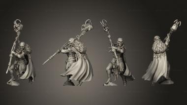 Military figurines Cannibal Tribe Shaman Attacking 3d model