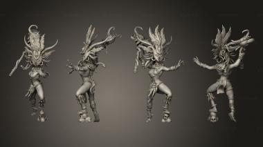 Military figurines Cannibal Tribe Witch Magic 3d model