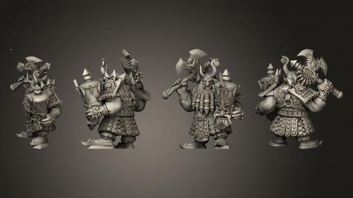 Military figurines (Captain Axe 002, STKW_4048) 3D models for cnc