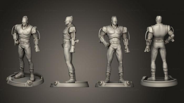 Military figurines (captain commando, STKW_4058) 3D models for cnc