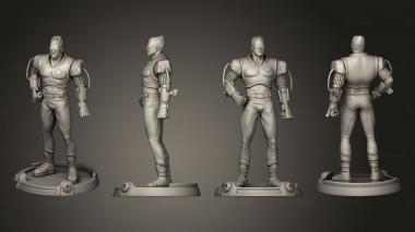 Military figurines captain commando 3d model