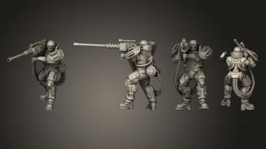 Military figurines Captain Gerhardt 3d model