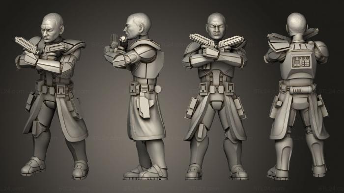 Military figurines (captain rex 11, STKW_4067) 3D models for cnc