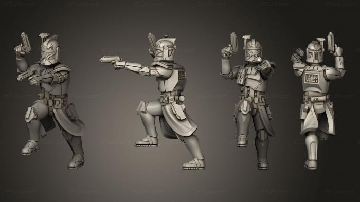 Military figurines (captain rex 13, STKW_4069) 3D models for cnc
