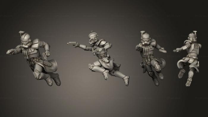 Military figurines (captain rex 14, STKW_4070) 3D models for cnc