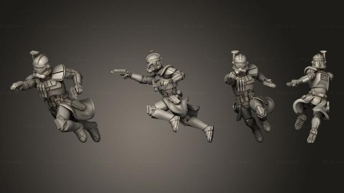 Military figurines (captain rex 15, STKW_4071) 3D models for cnc