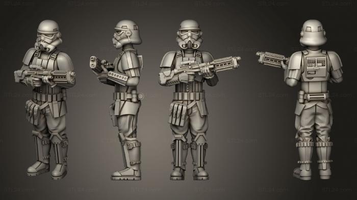 Military figurines (Casual Shoretrooper 02, STKW_4083) 3D models for cnc