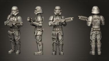 Military figurines Casual Shoretrooper 02 3d model
