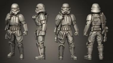 Military figurines Casual Shoretrooper 03 3d model