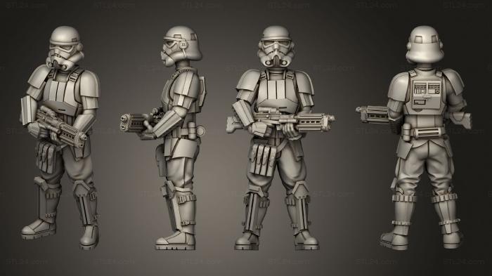 Military figurines (Casual Shoretrooper 04, STKW_4085) 3D models for cnc