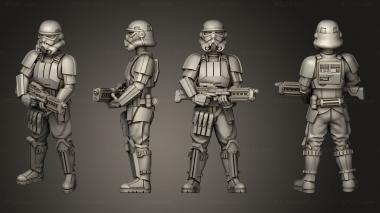 Military figurines Casual Shoretrooper 04 3d model