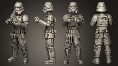 Military figurines Casual Shoretrooper 05 3d model