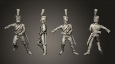 Military figurines Casualties 01 3d model