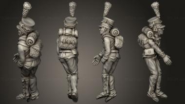 Military figurines Casualties 02 3d model