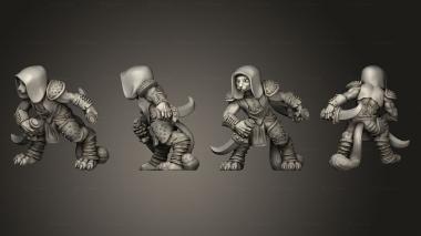 Military figurines Cat Bandits pose 3 3d model