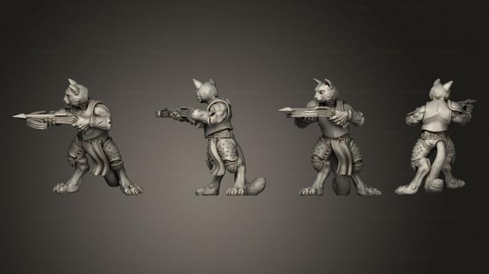 Military figurines (Cat Crossbows pose 3, STKW_4095) 3D models for cnc