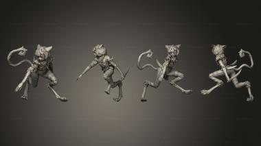 Military figurines Cat Thief Roof Large 3d model