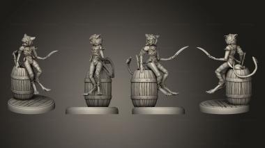 Military figurines Cat Thief Sitting 3d model