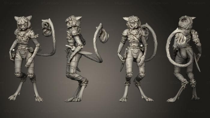 Military figurines (Cat Thief, STKW_4099) 3D models for cnc