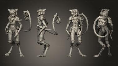 Military figurines Cat Thief 3d model