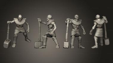 Military figurines Catapult 1 Crew 2 3d model