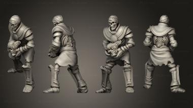 Military figurines Catapult 1 Crew 3 3d model