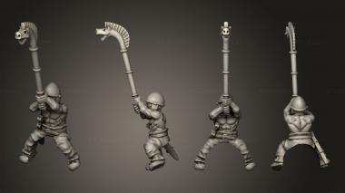 Military figurines CELTIC RIDERS MUSICIAN B 3d model
