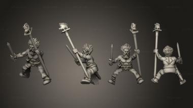 Military figurines CELTIC RIDERS STANDARD B 3d model