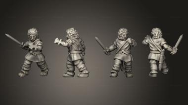 Military figurines CELTIC WARRIOR E 3d model