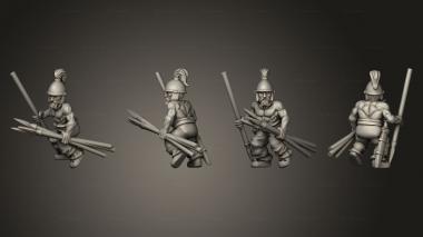 Military figurines CELTIC WARRIOR JAVELIN E 3d model
