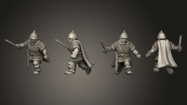 Military figurines CELTIC WARRIORS LEADER B 3d model