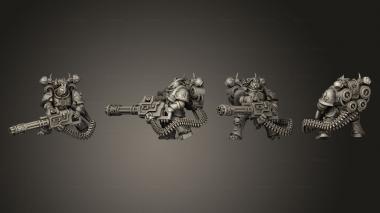 Military figurines Chaincannon Pose 1 by VJ 3d model
