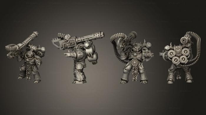 Military figurines (Chaincannon Pose 2 by VJ, STKW_4236) 3D models for cnc