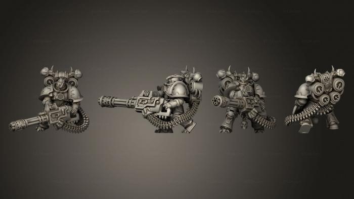 Military figurines (Chaincannon Pose 3 by VJ, STKW_4237) 3D models for cnc