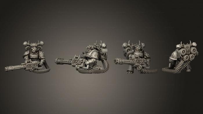 Military figurines (Chaincannon Pose 4 by VJ, STKW_4238) 3D models for cnc