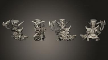 Military figurines Chaos Dwarves 01 3d model