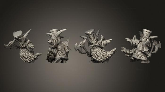 Military figurines (Chaos Dwarves, STKW_4250) 3D models for cnc