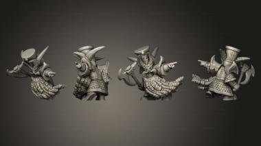 Military figurines Chaos Dwarves 3d model