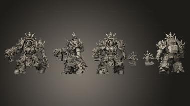 Military figurines CHAOS ELECTUS B 3d model