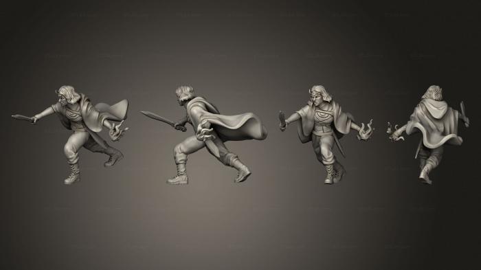 Military figurines (Chaos Goddess action cloak, STKW_4255) 3D models for cnc