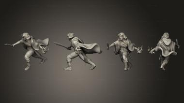 Military figurines Chaos Goddess action cloak 3d model