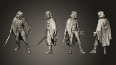 Military figurines Chaos Goddess heroic cloak 3d model