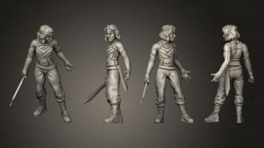 Military figurines Chaos Goddess heroic nocloak 3d model