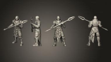 Military figurines Character Boy c Cree Nanomummies Handler 3d model